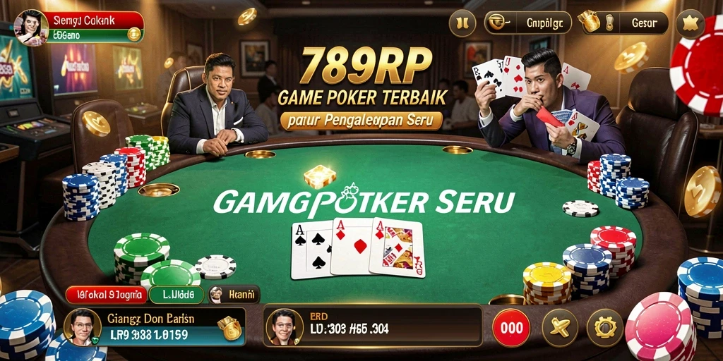 Screenshot gameplay 789RP menampilkan aksi Poker yang seru.