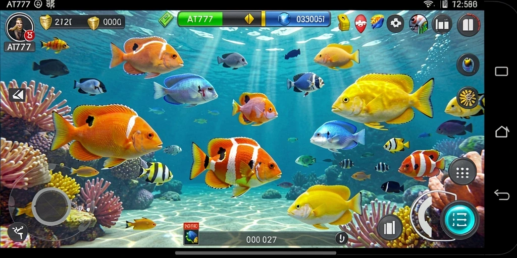 Screenshot AT777 menampilkan gameplay Tembak Ikan yang seru dan menegangkan.