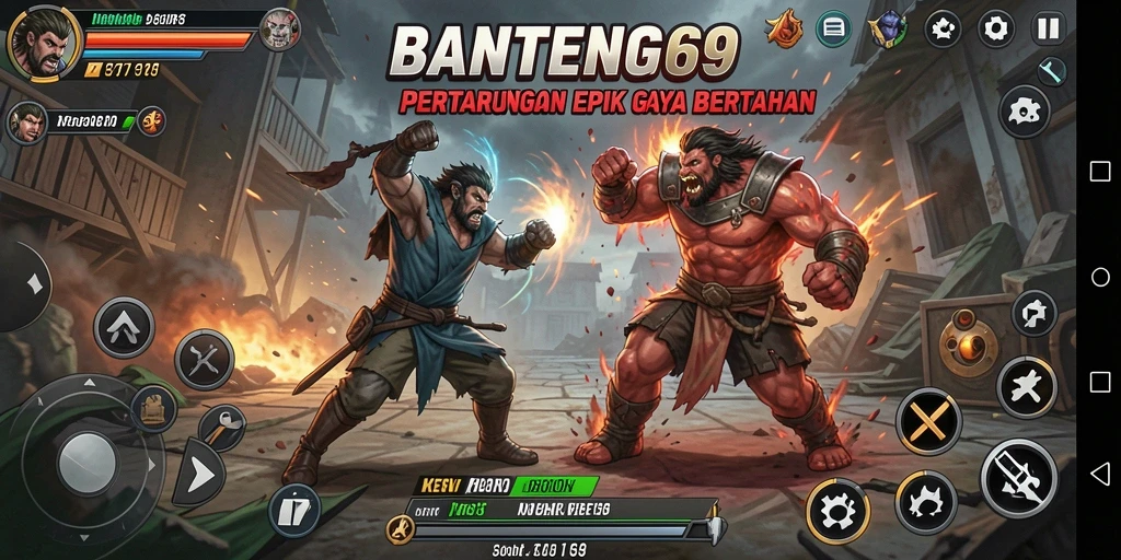 Tangkapan layar gameplay BANTENG69 yang penuh aksi.