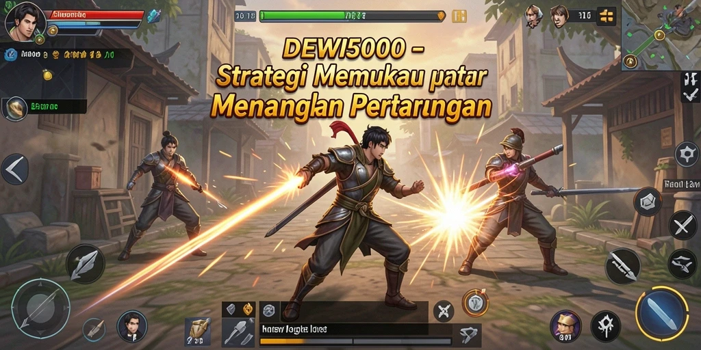 Gameplay DEWI5000 dengan taktik pertempuran menarik.