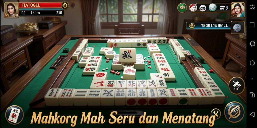 Gameplay menarik dari FIATOGEL menampilkan aksi Mahjong yang mendebarkan.