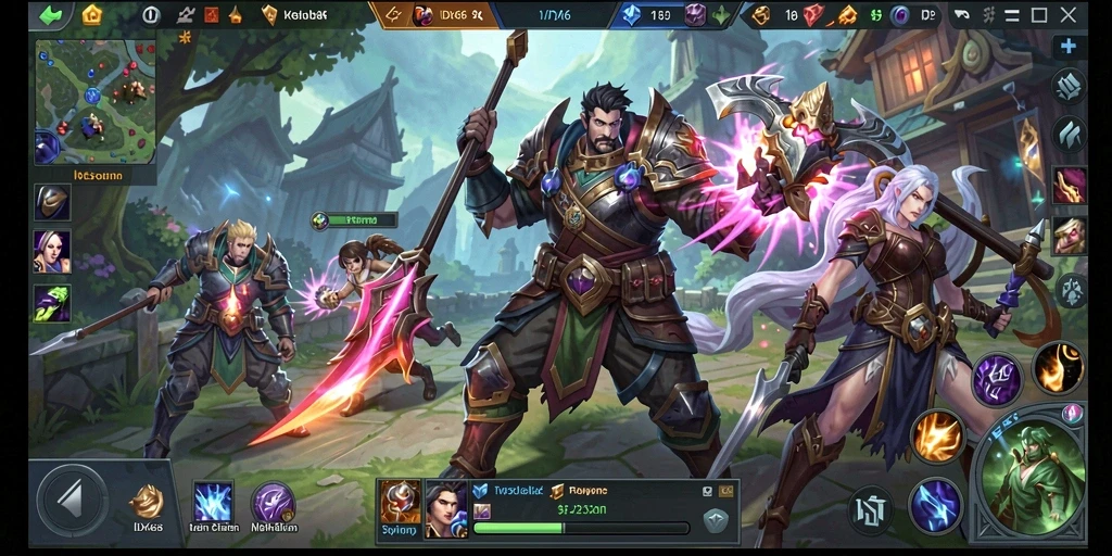 Screenshot dari gameplay <strong>IDX66</strong> yang menunjukkan pertarungan seru antar karakter.