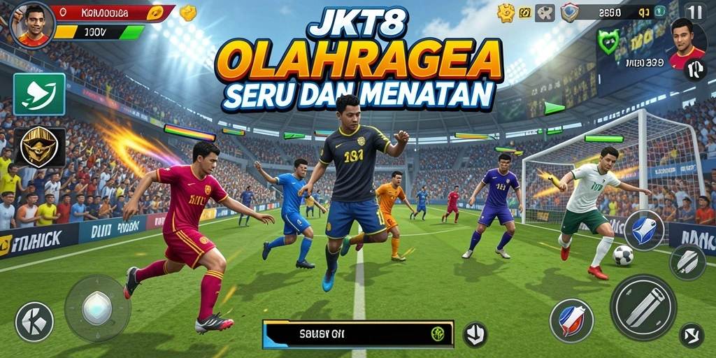 Tampilan gameplay JKT8 yang menegangkan dan dinamis.