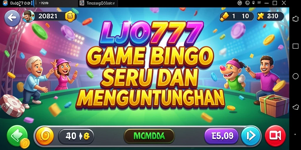 Screenshot gameplay LJO777 menampilkan momen seru saat bermain Bingo.