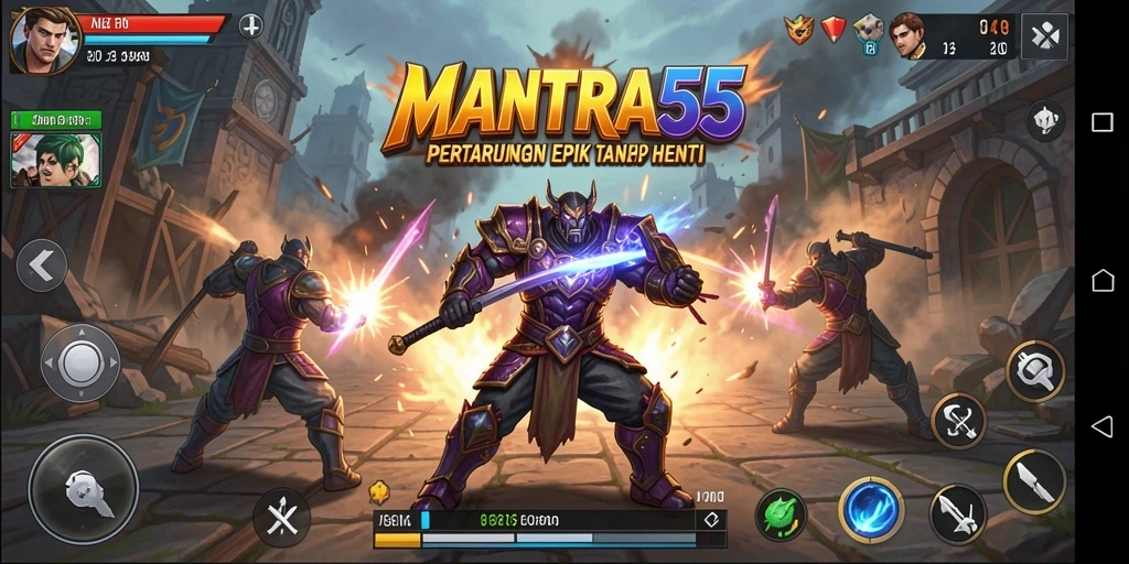 Tampilan aksi seru dari pertarungan di MANTRA55.