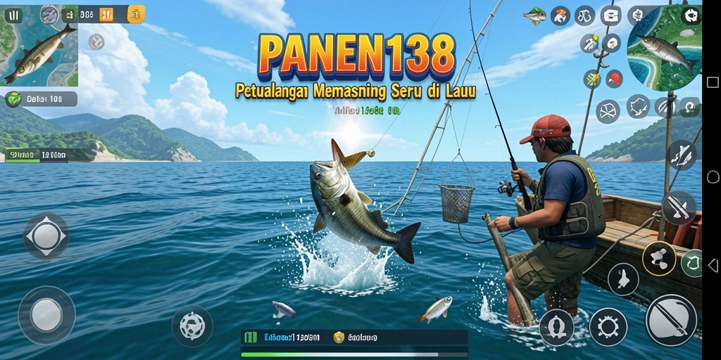 Screenshot gameplay PANEN138 menampilkan pengalaman memancing yang menarik
