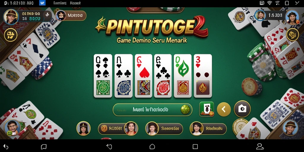 Screenshot PINTUTOGEL menampilkan pemain sedang berkompetisi dalam permainan Domino.