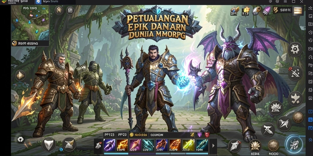 Tangkapan layar gameplay <strong>PP123</strong> menunjukkan aksi seru dan dunia yang luas.