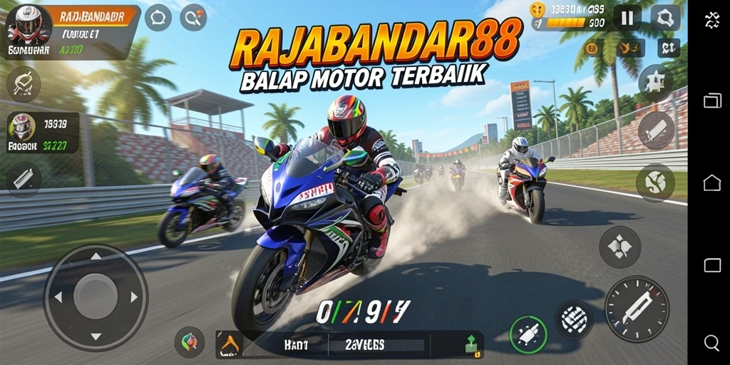 Gameplay seru di RAJABANDAR88 dengan balapan motor yang mendebarkan.