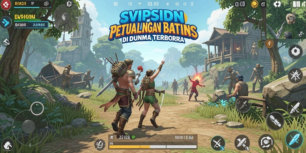 Screenshot gameplay SVIPSIDN menampilkan dunia terbuka yang luas dan indah.