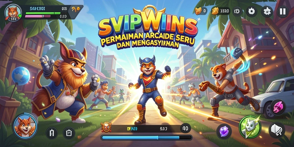 Tampilan gameplay menegangkan dalam SVIPWINS dengan berbagai level menarik.